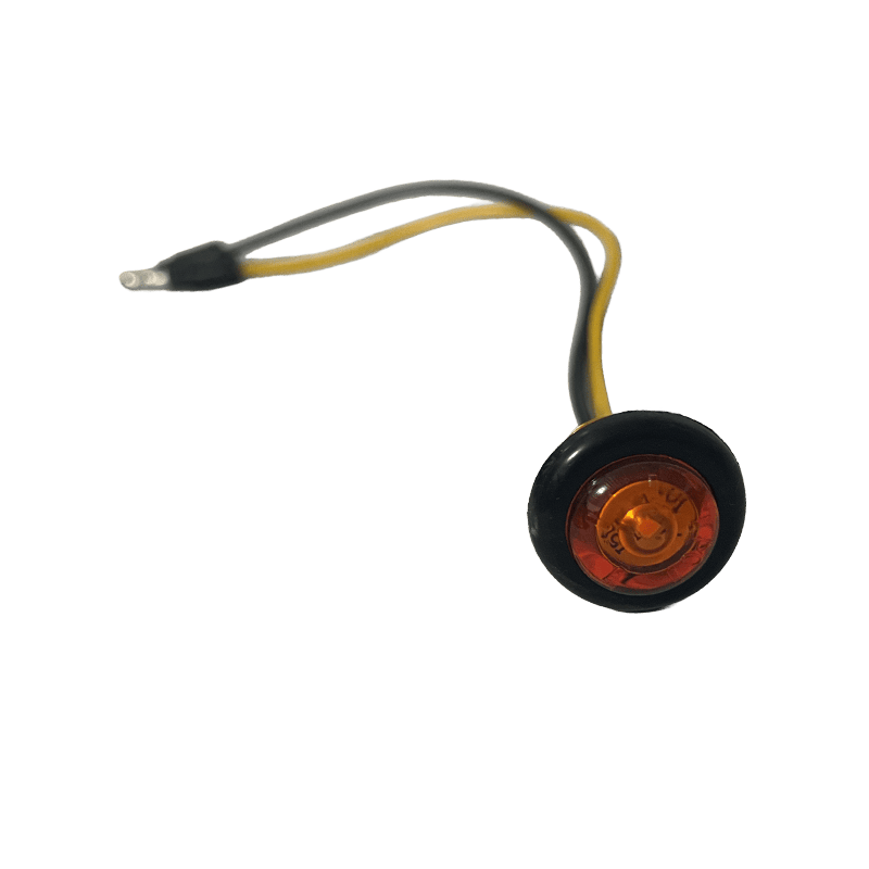 LED trailer marker light with wiring for vehicle safety and visibility.